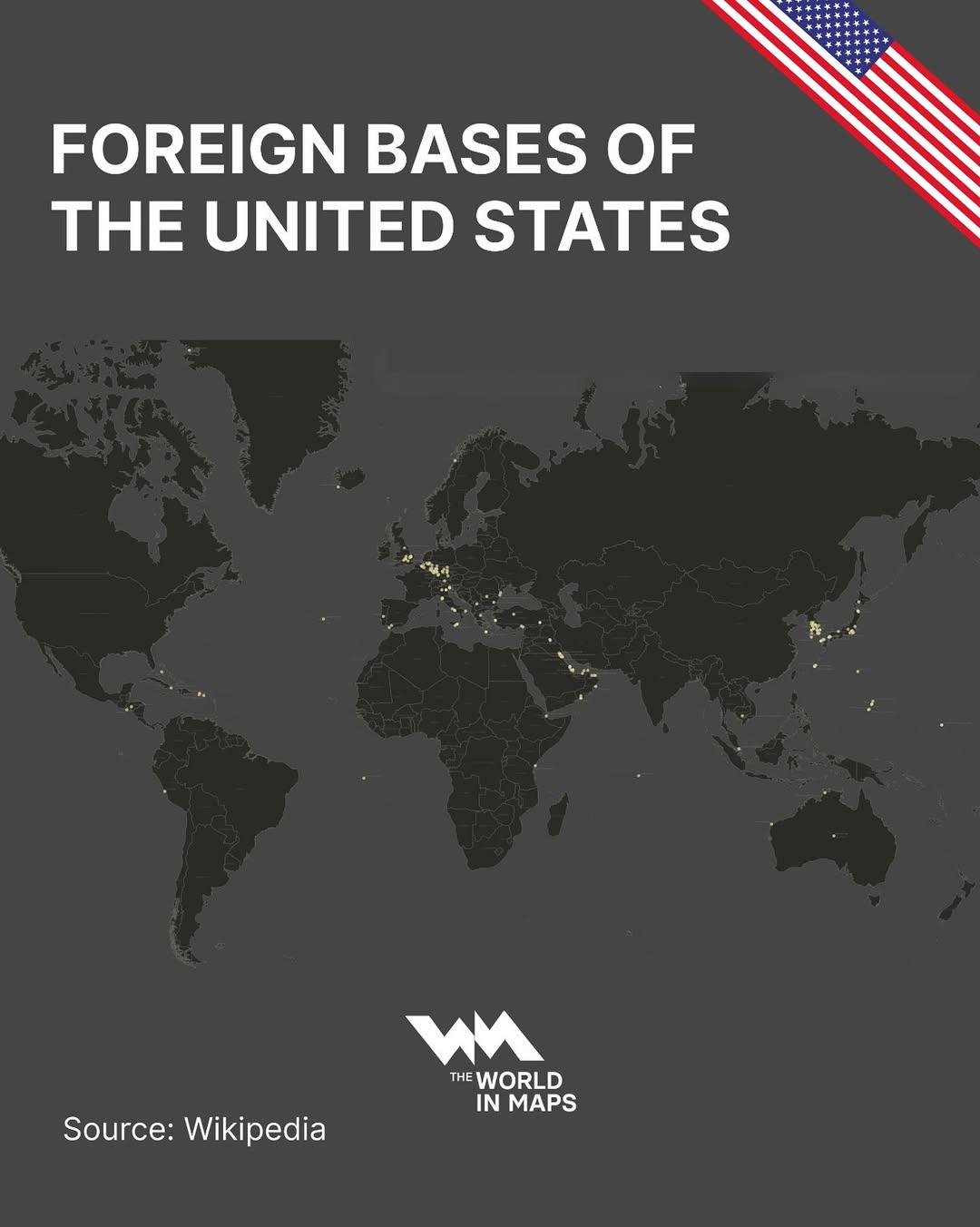Map of Foreign Bases of the United States Map of Foreign Bases of the United States
