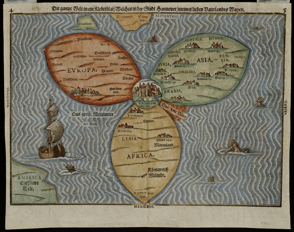 1581 Map of the Known World by Heinrich Bünting 1581 Map of the Known World by Heinrich Bünting