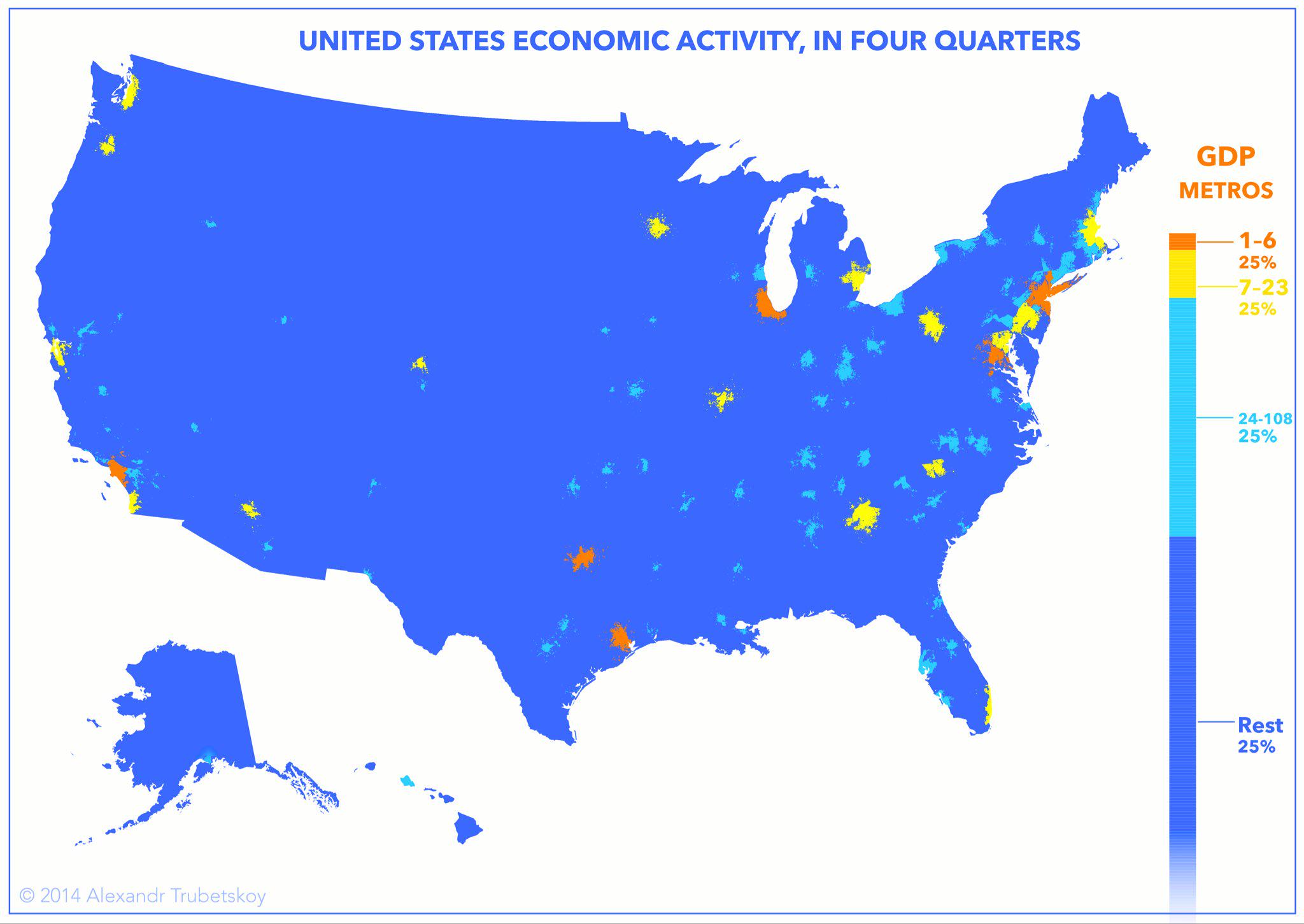 Economic Activity in Cities Map Economic Activity in Cities Map