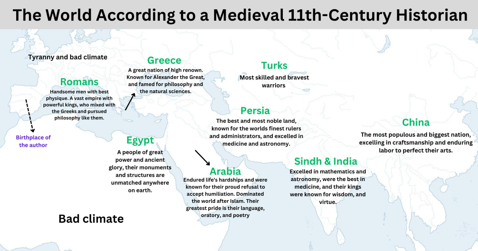 Medieval World Map by Historian Said al-Andalusi Medieval World Map by Historian Said al-Andalusi