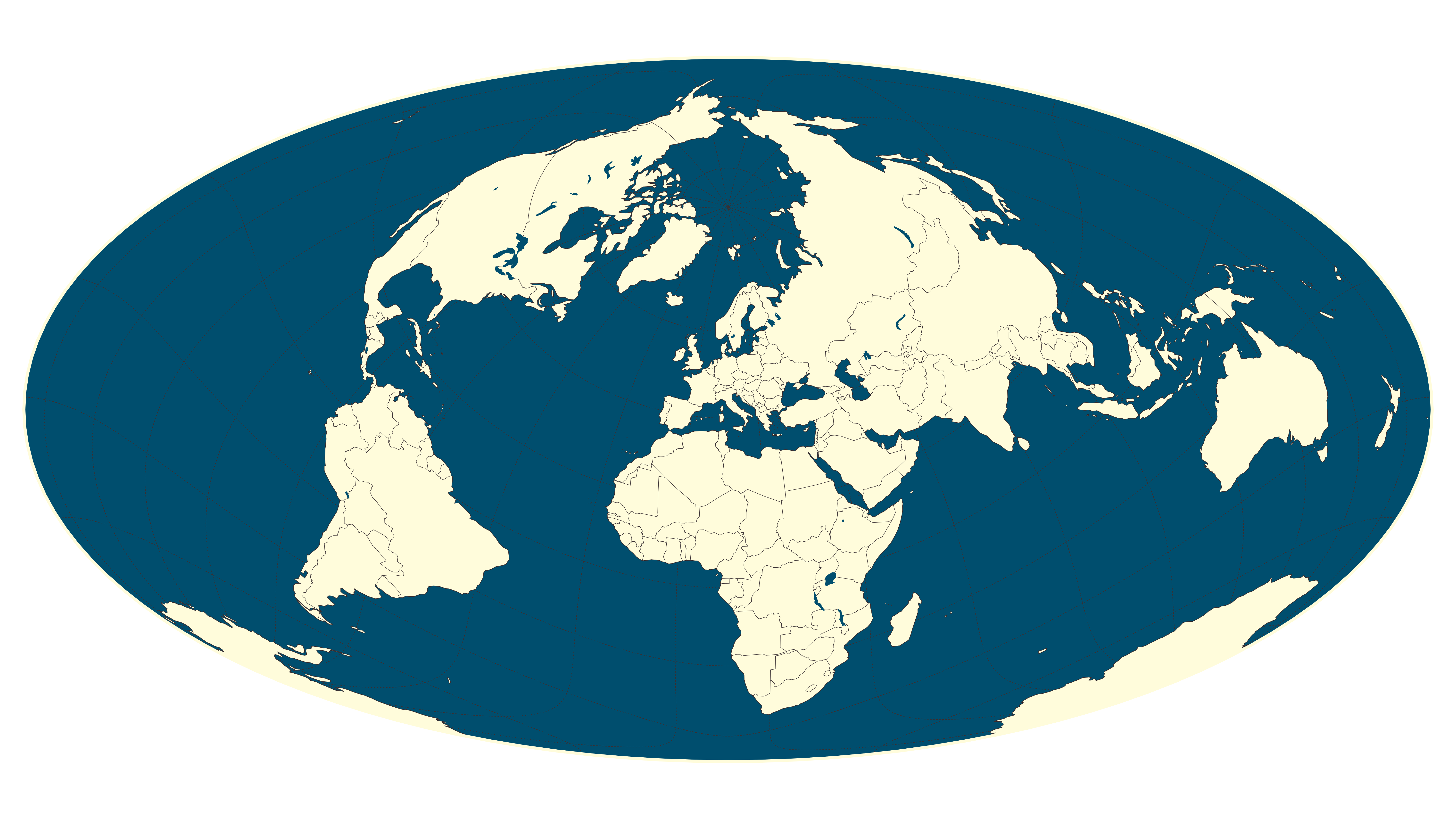 Hammer Projection Equal-Area Map of Europe Hammer Projection Equal-Area Map of Europe