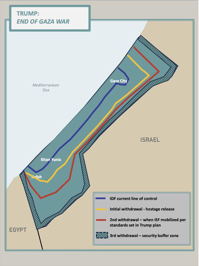 2025 Trump Peace Plan for Gaza Map 2025 Trump Peace Plan for Gaza Map