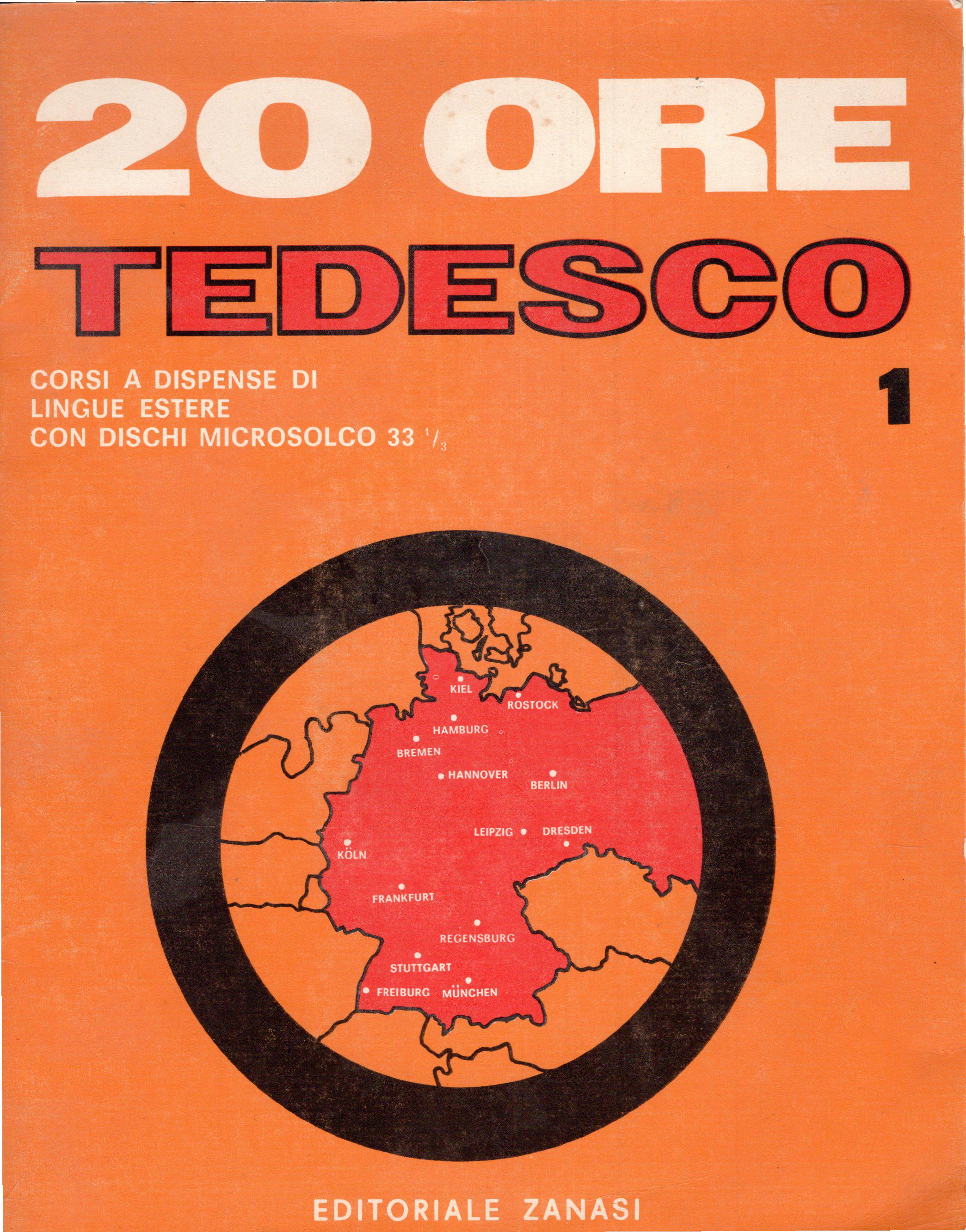 Germany Borders Map According to 1960s Italian Course