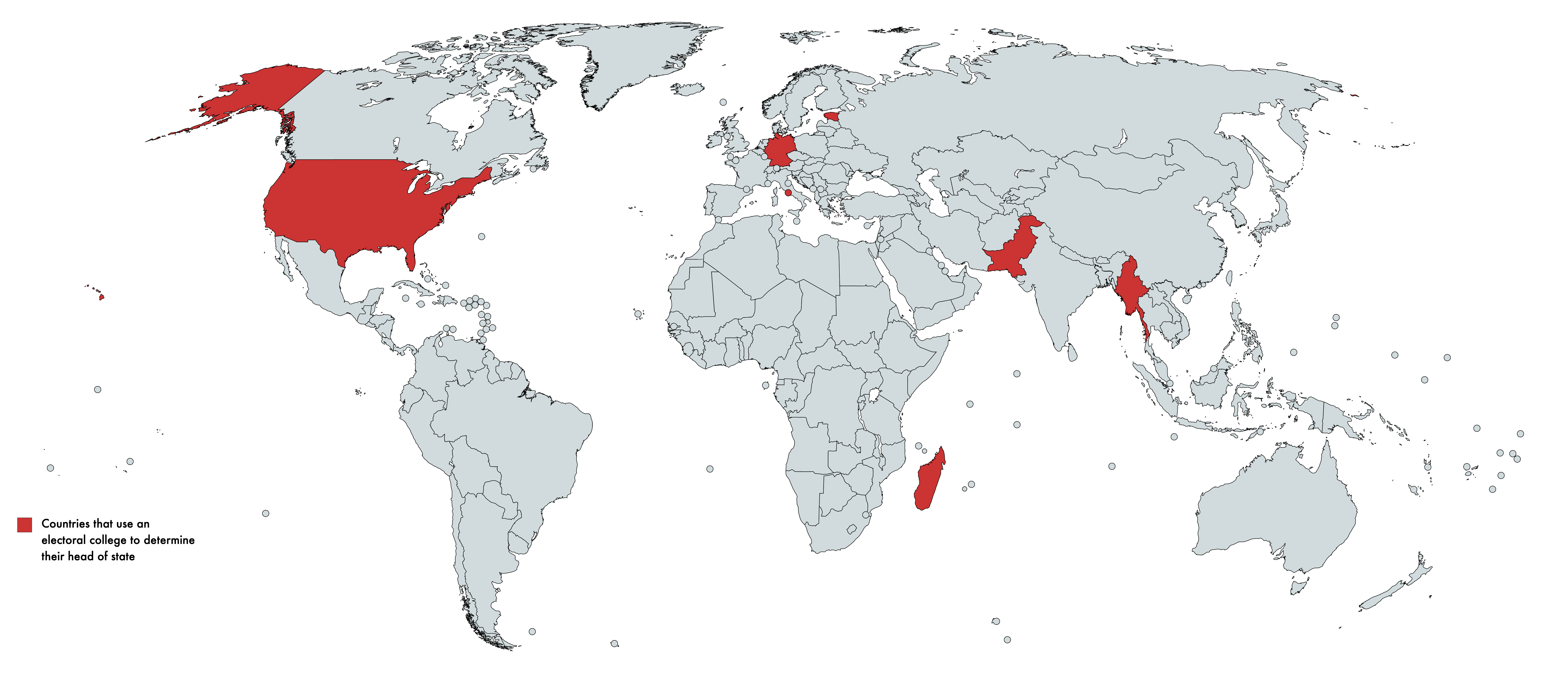 Electoral College Head of State Appointment Map