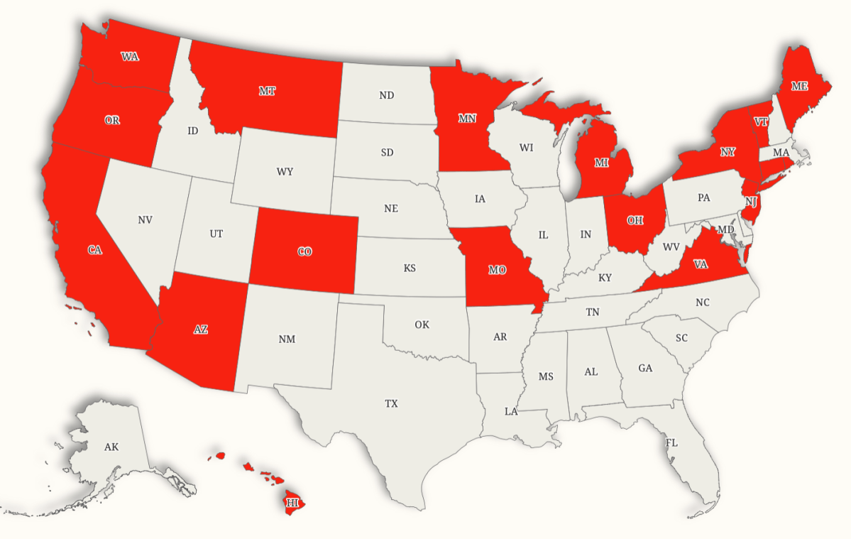 Minimum Wage Increases by State Map Minimum Wage Increases by State Map
