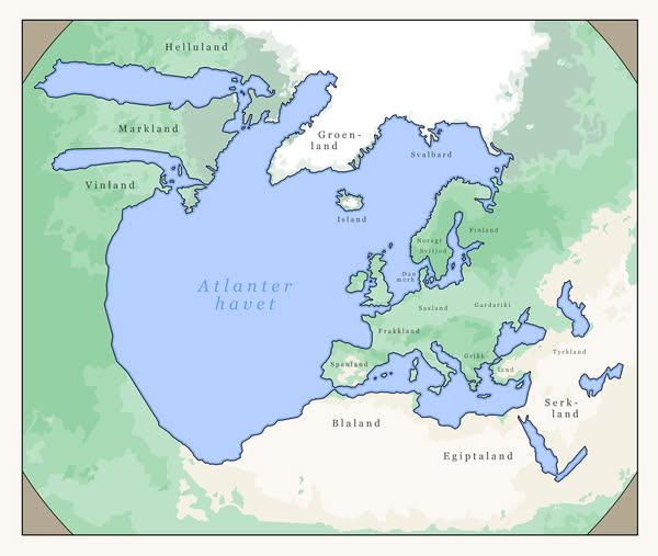 Viking Geography Assumptions Map Viking Geography Assumptions Map