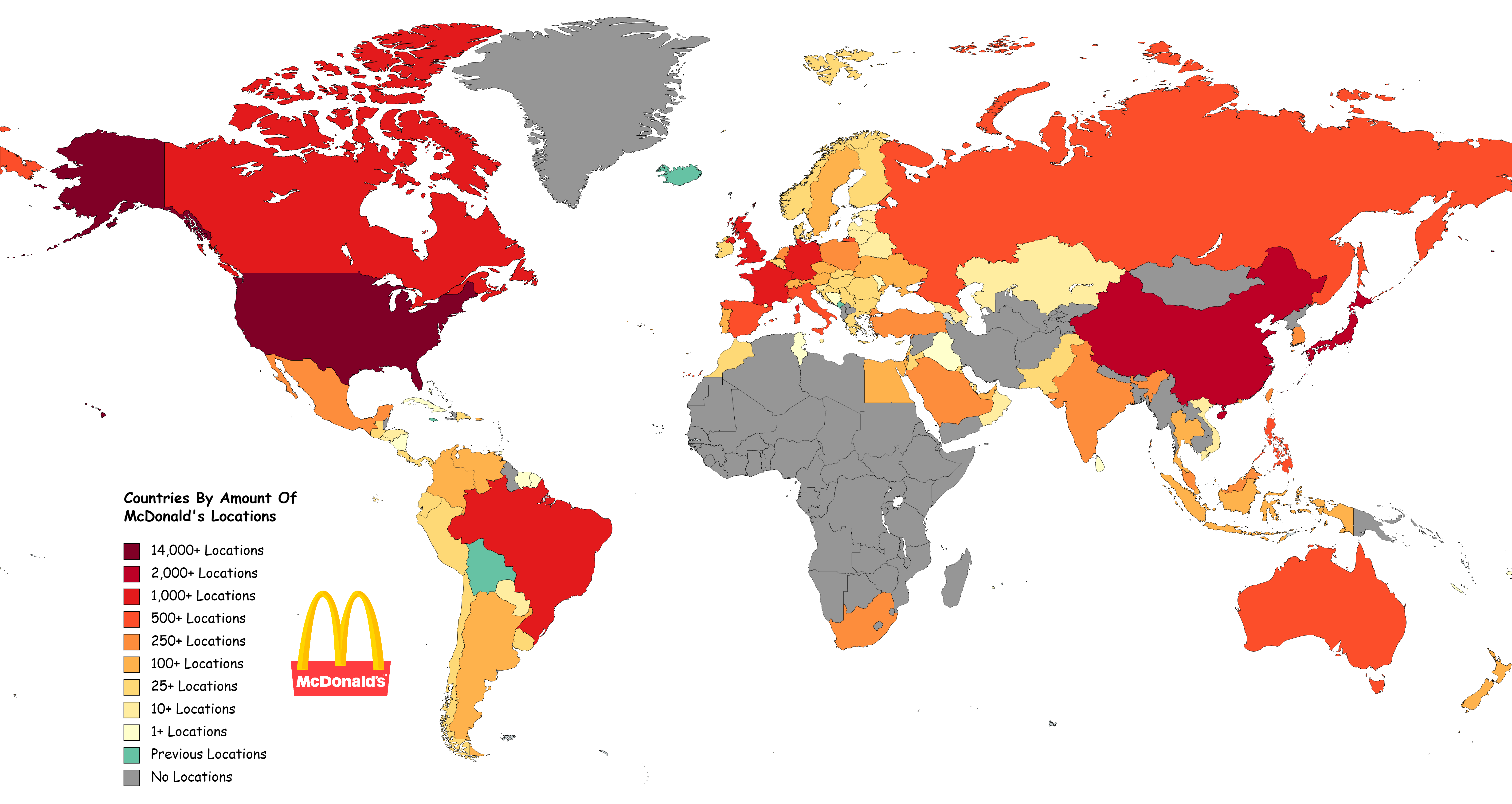 McDonald's Global Presence Map McDonald's Global Presence Map