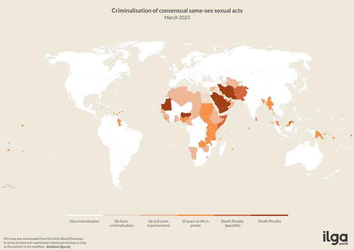 Criminalisation of Consensual Same-Sex Sexual Acts Map Criminalisation of Consensual Same-Sex Sexual Acts Map