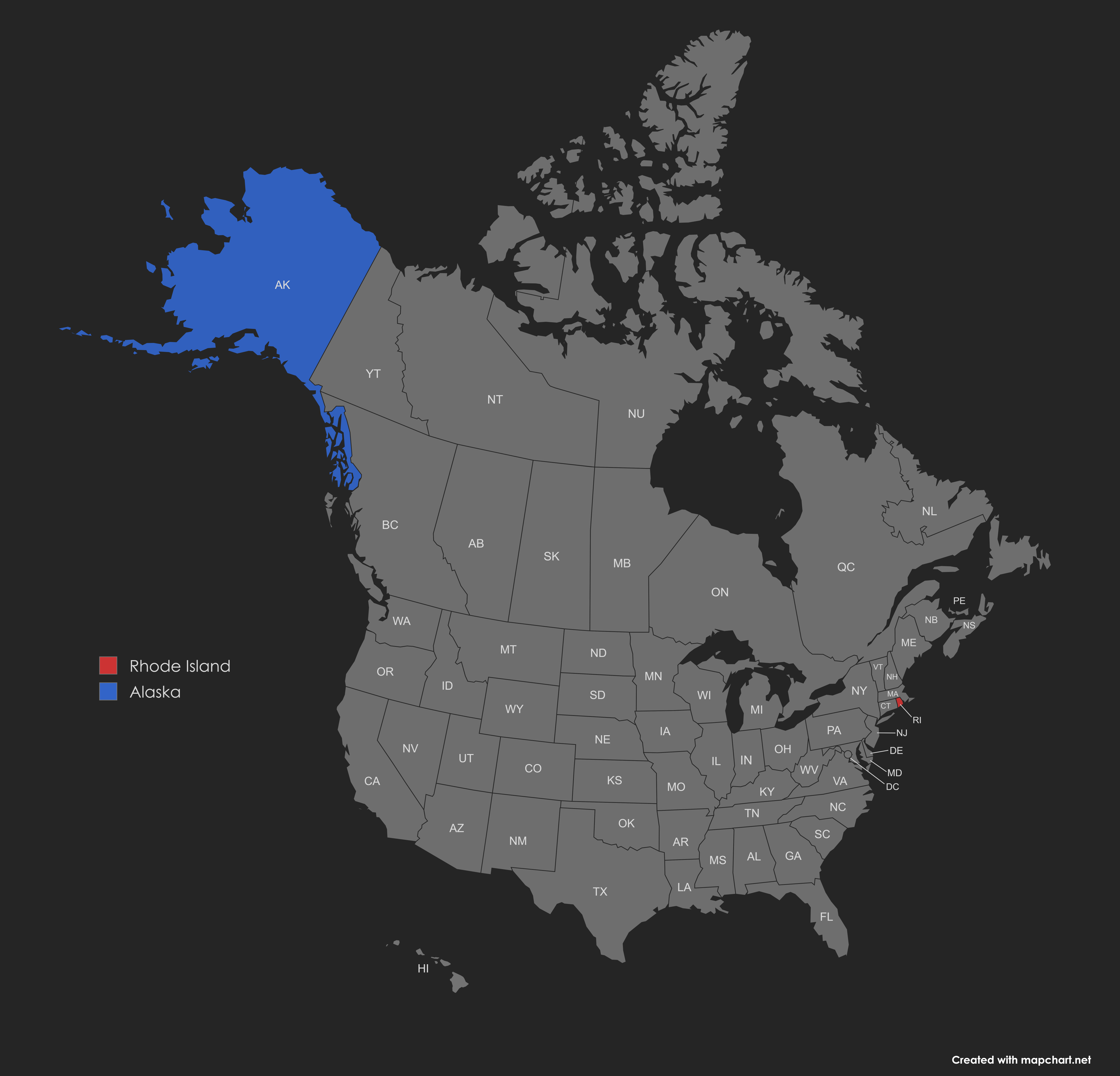 Population Comparison Map of US States Population Comparison Map of US States