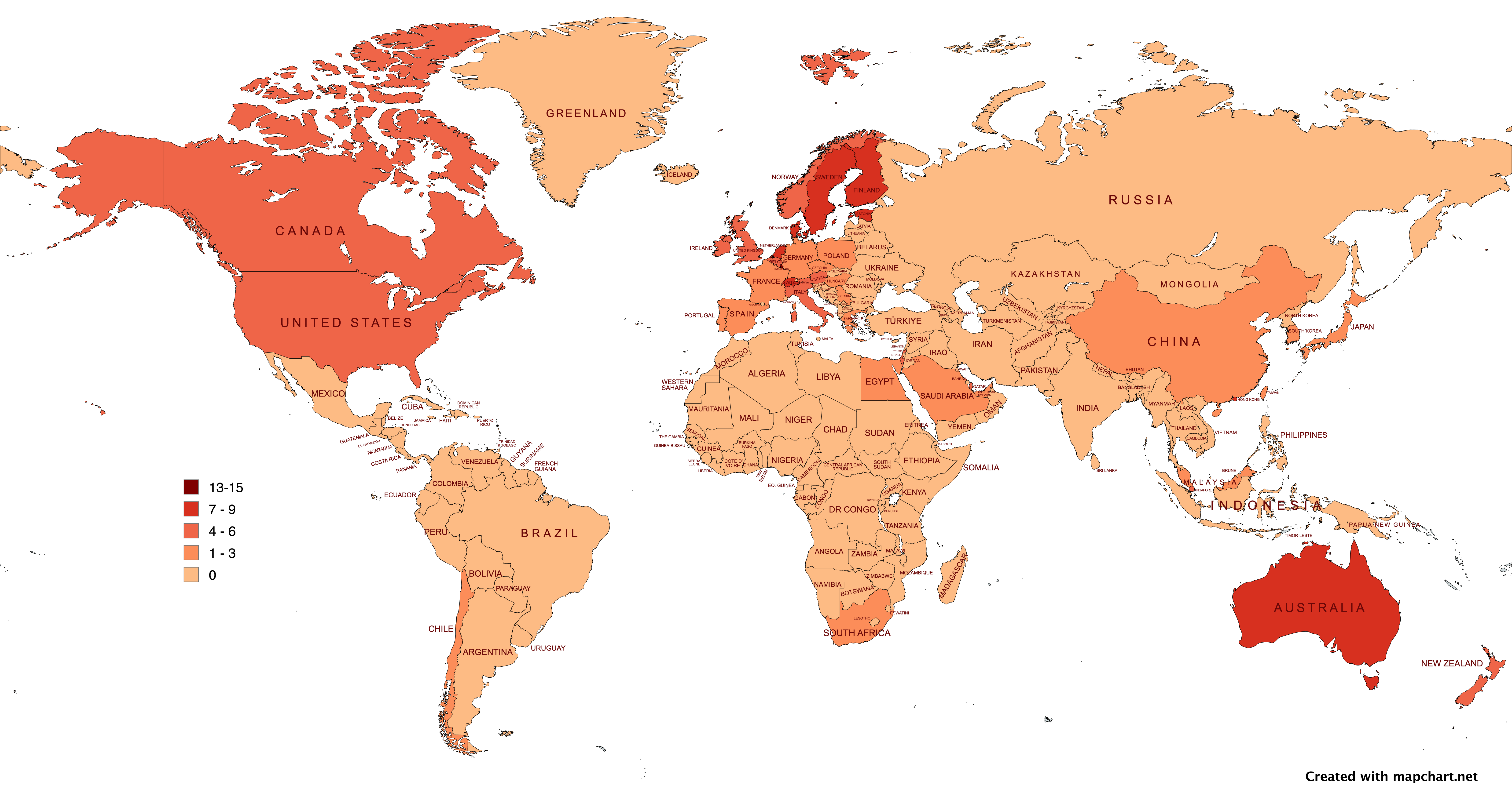 Top 500 Universities Per Capita Map Top 500 Universities Per Capita Map