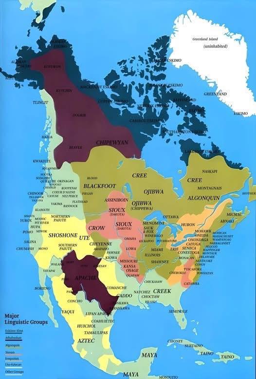 Indigenous Peoples Day Map in the US Indigenous Peoples Day Map in the US