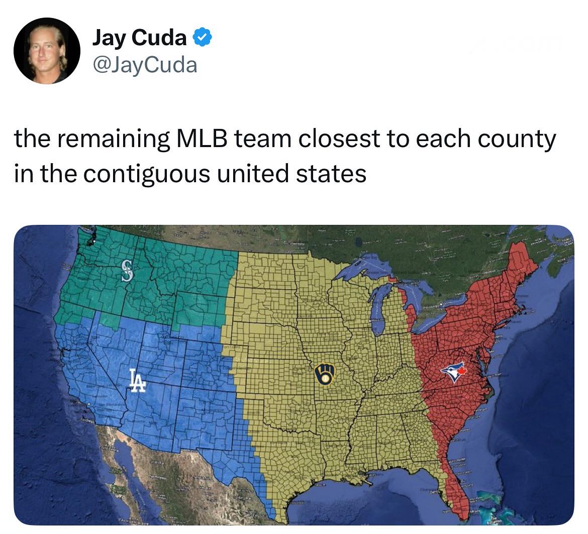 Baseball Post-Season 2025 Map Baseball Post-Season 2025 Map