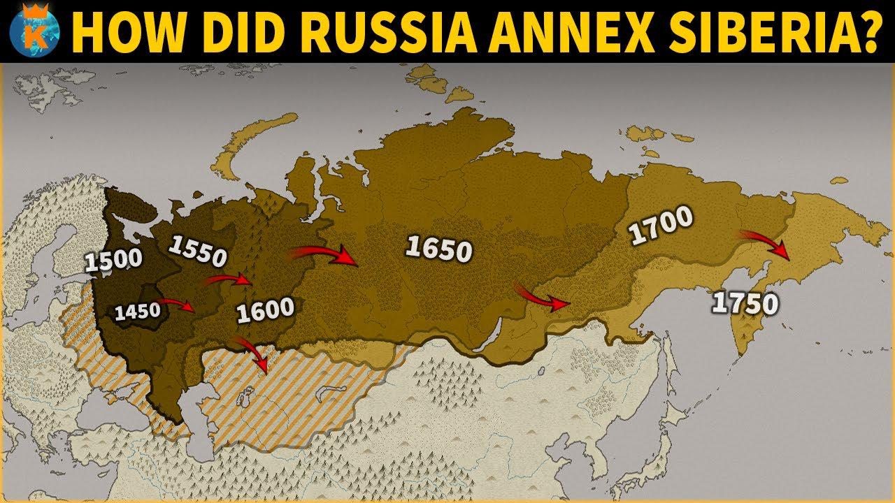 Russian Conquest of Siberia Map Russian Conquest of Siberia Map