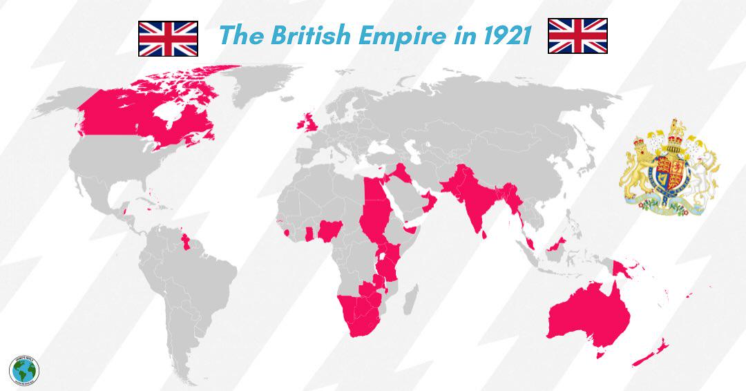 British Empire Map of 1921 British Empire Map of 1921