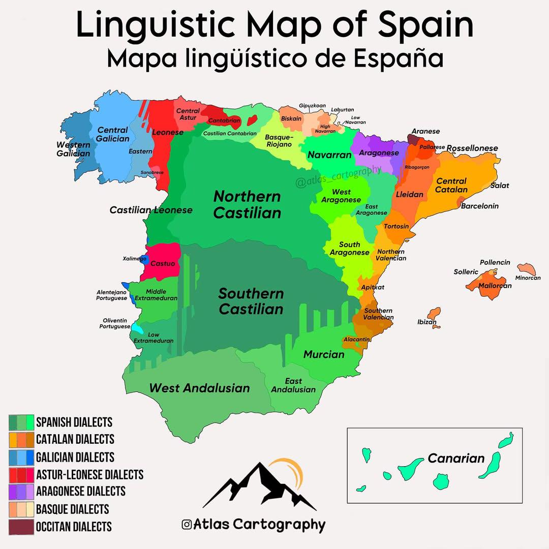 Linguistic Map of Spain Linguistic Map of Spain