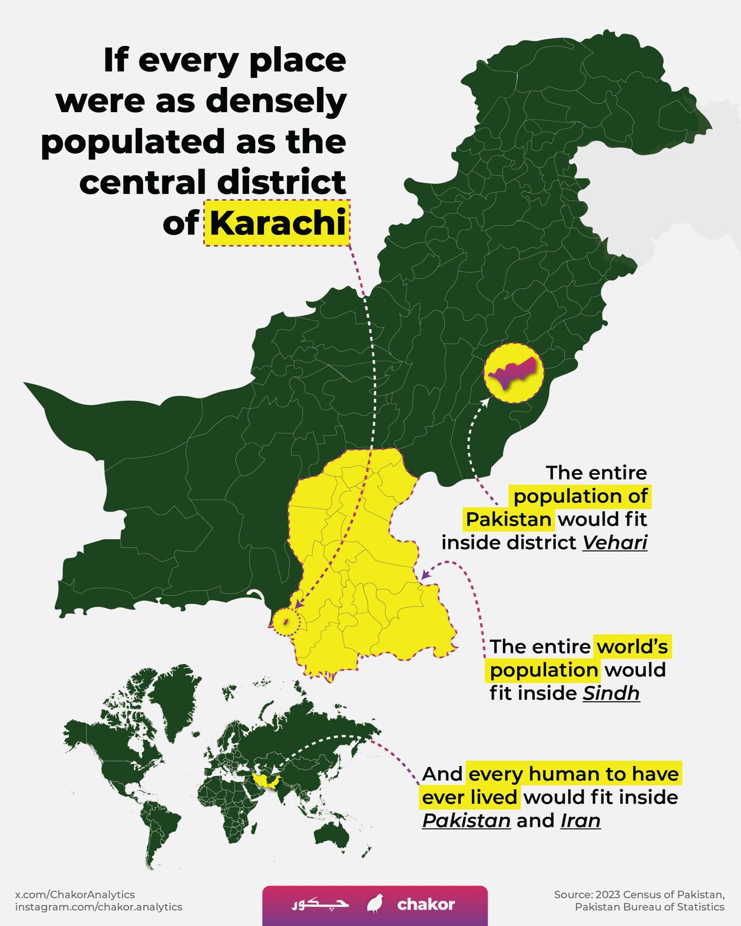 Population Density Map of Central District Karachi Population Density Map of Central District Karachi