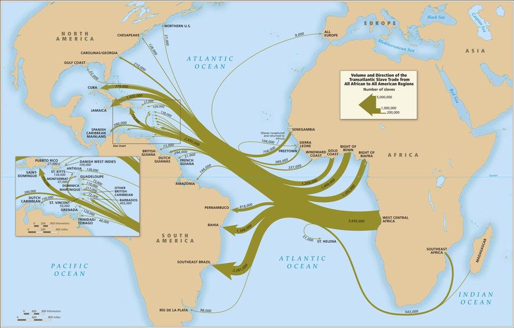 African Slave Trade Map African Slave Trade Map