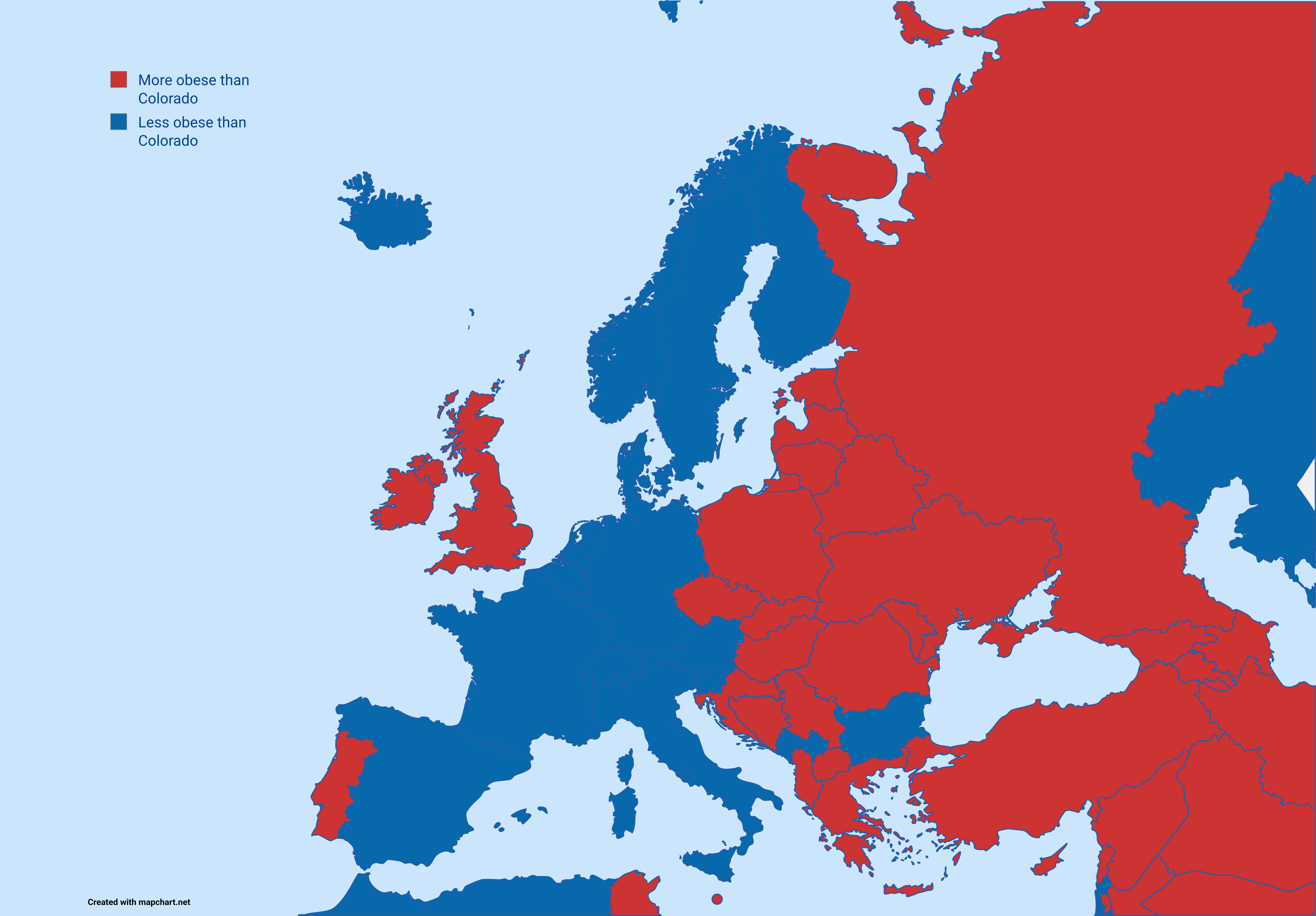 Obesity Rates in Europe Compared to Colorado Map Obesity Rates in Europe Compared to Colorado Map