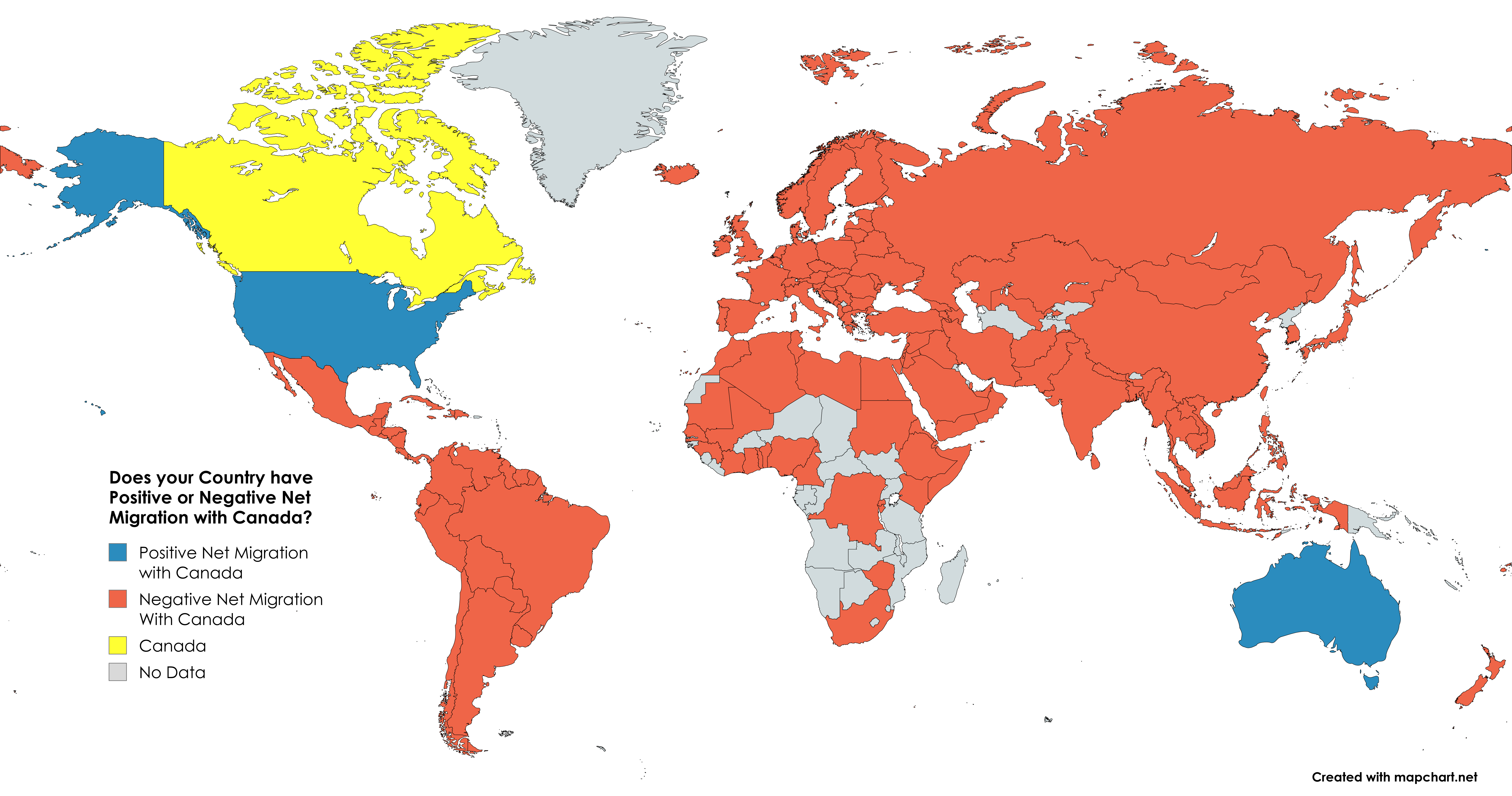 Net Migration to Canada Map 2021 Net Migration to Canada Map 2021