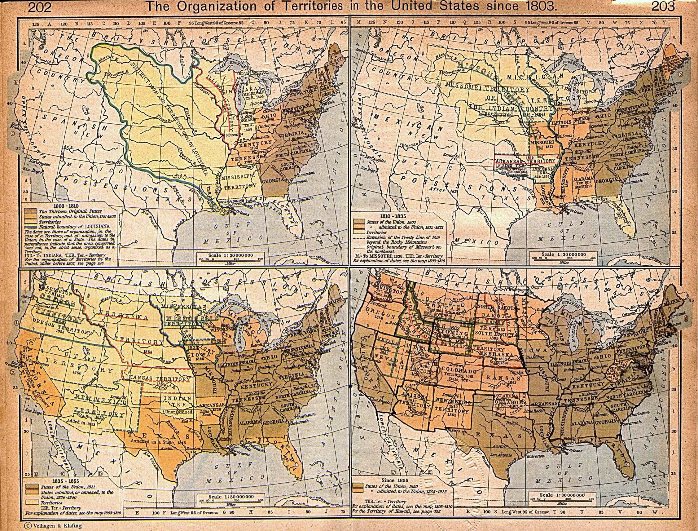 Map of U.S. Territorial Expansion Since 1803 Map of U.S. Territorial Expansion Since 1803