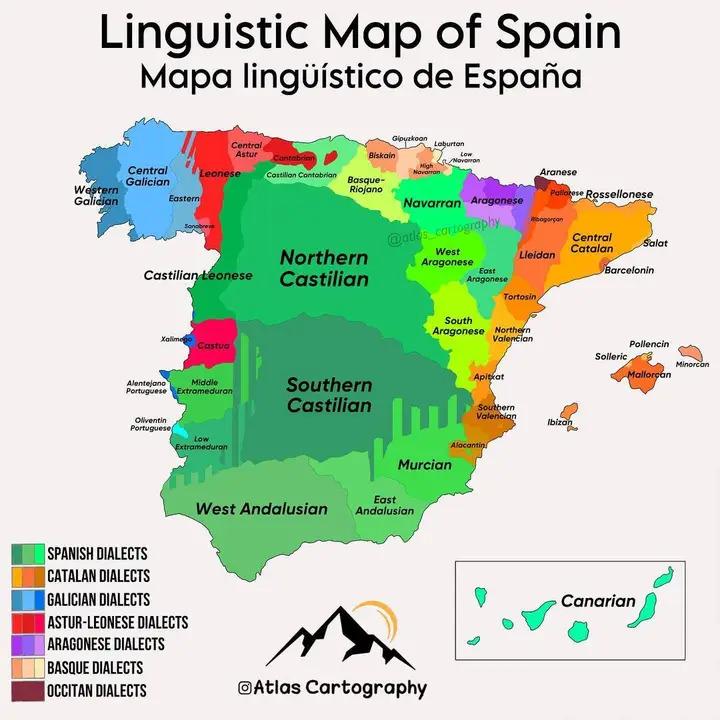 Linguistic Map of Spain Linguistic Map of Spain