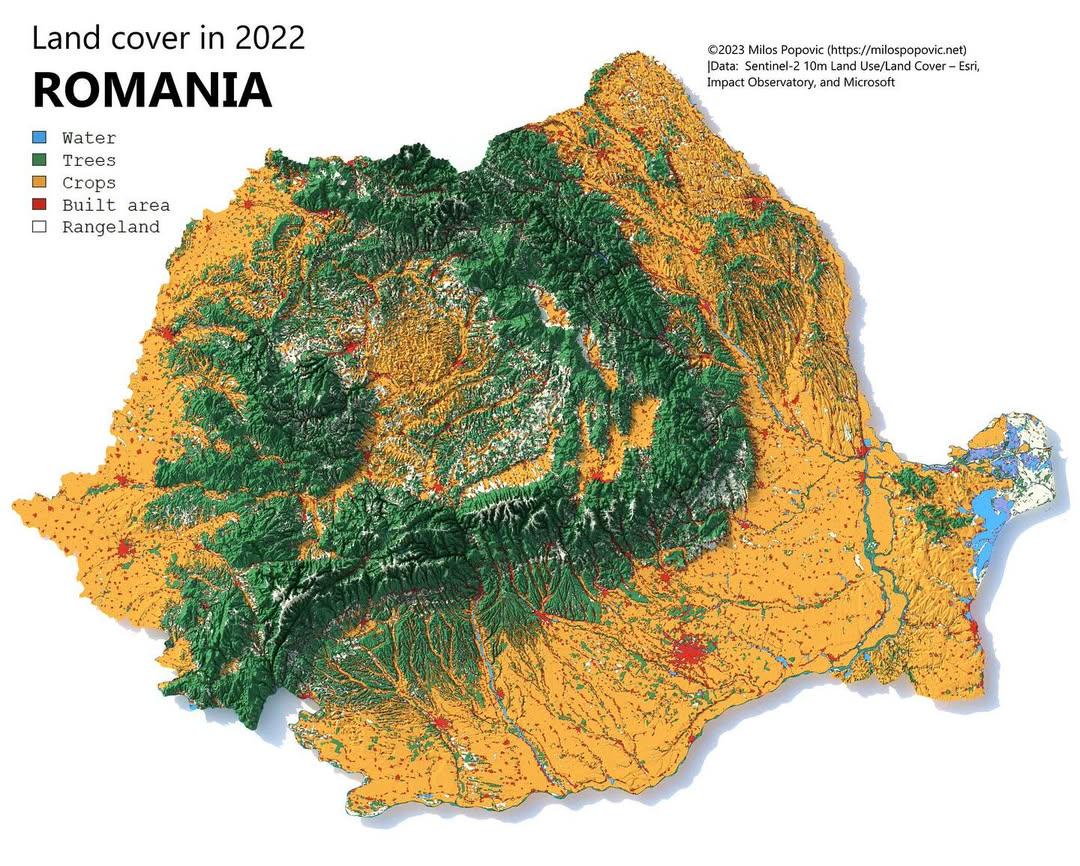 Land Cover Map of Romania Land Cover Map of Romania