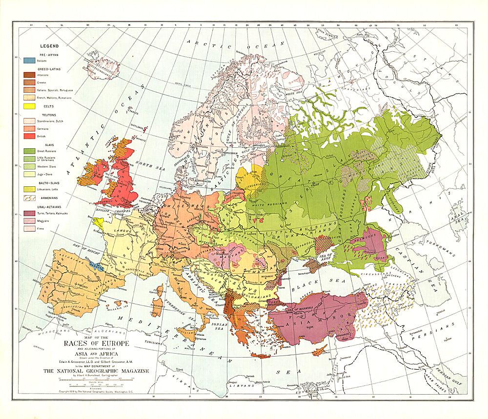 1918 Ethnicity Map of Europe 1918 Ethnicity Map of Europe
