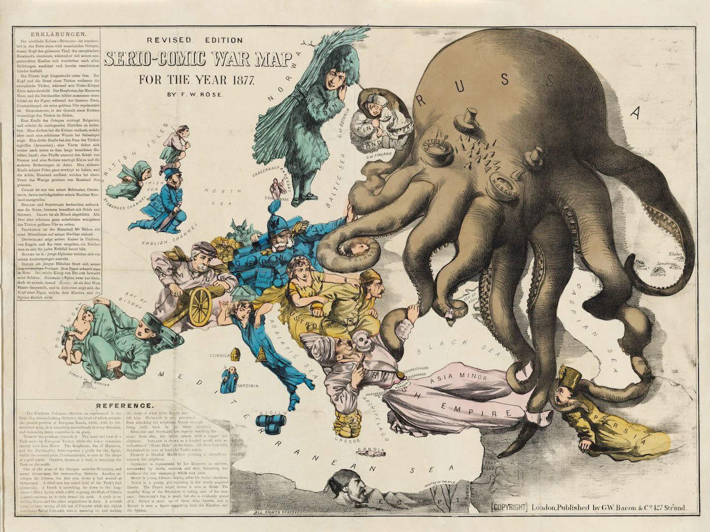 Map of the Serio Comic World War 1877