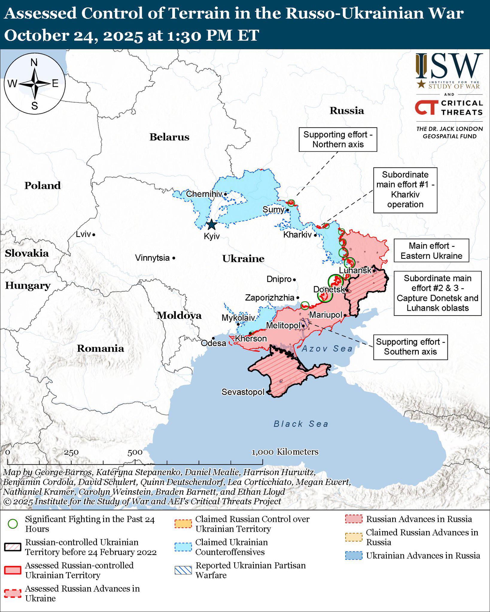 Map of Invasion Impact over 3 Years and 8 Months Map of Invasion Impact over 3 Years and 8 Months