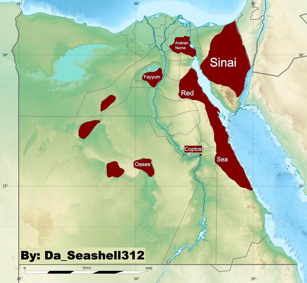 Map of Arab Presence in Pre-Islamic Egypt Map of Arab Presence in Pre-Islamic Egypt