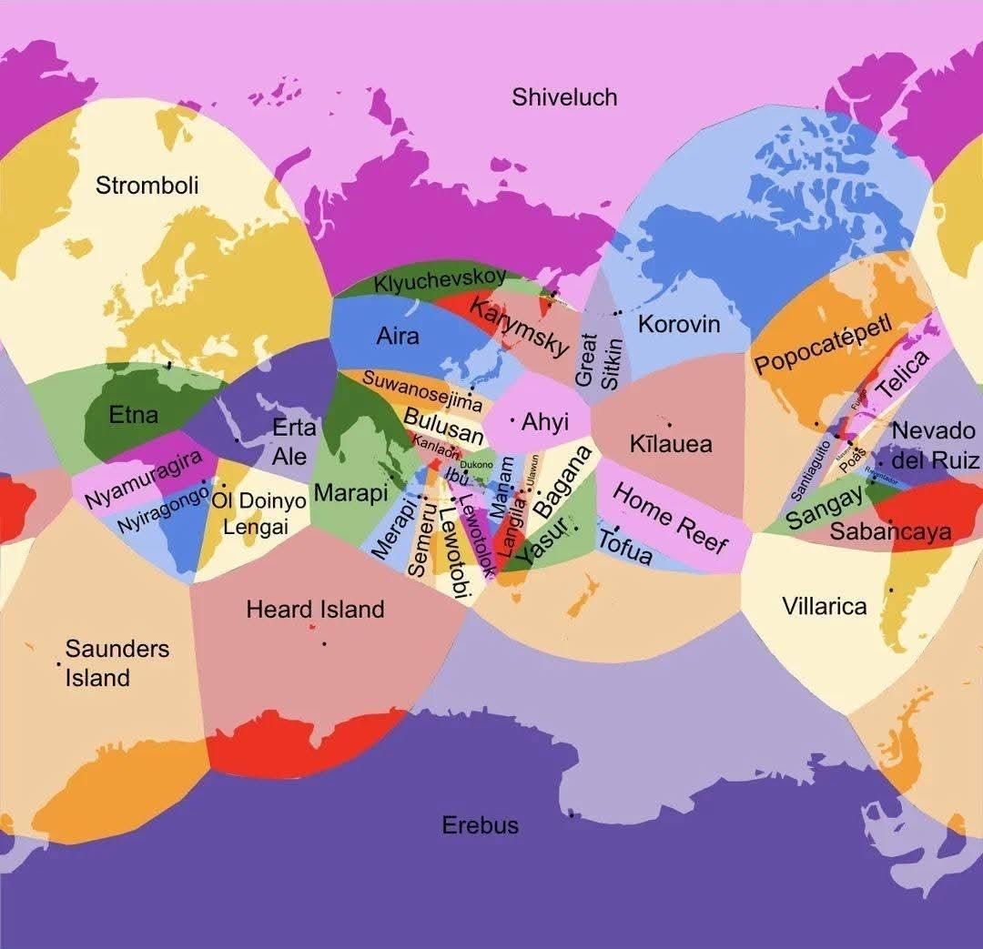 Currently Erupting Volcano Map Near You Currently Erupting Volcano Map Near You