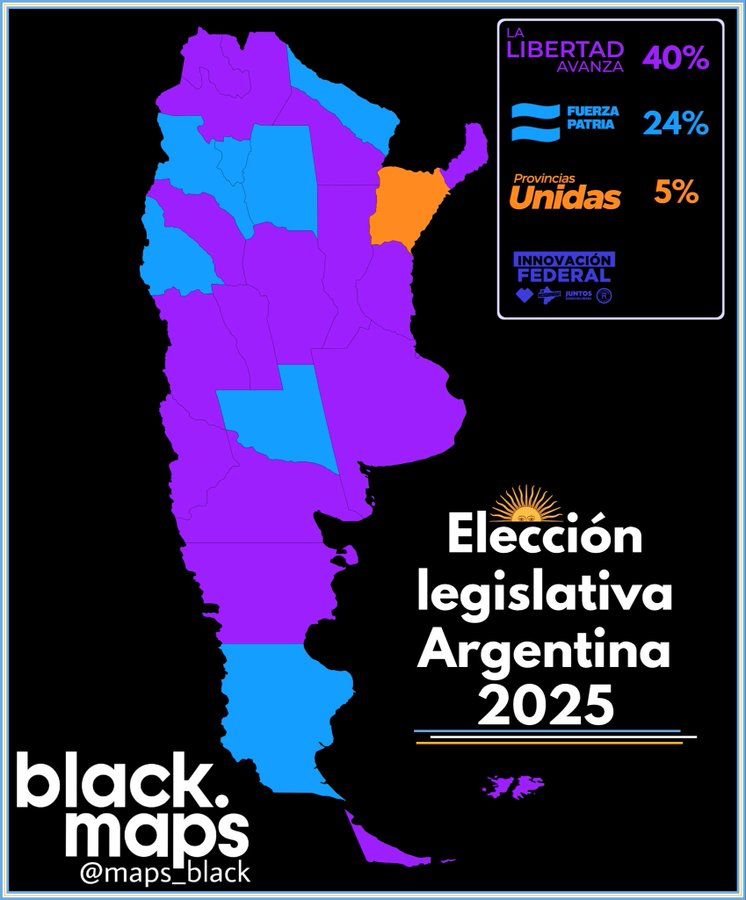 Argentine Legislative Election Map 2025 Argentine Legislative Election Map 2025