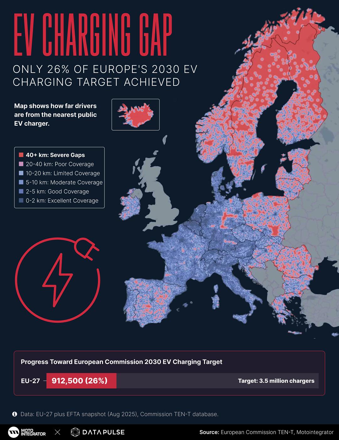 EV Charging Gap Map in Europe 2023 EV Charging Gap Map in Europe 2023