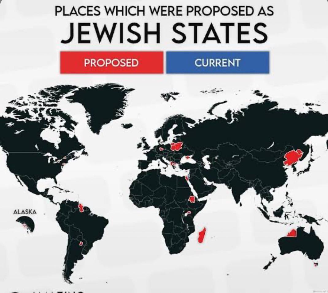 Map of Locations Proposed for Israel Map of Locations Proposed for Israel