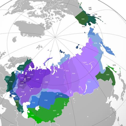 Territorial Expansion of Russia Over Time Map Territorial Expansion of Russia Over Time Map