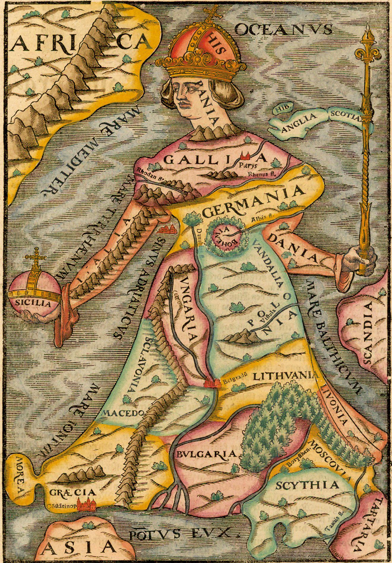 Geopolitical Map of Europe 1588 Geopolitical Map of Europe 1588