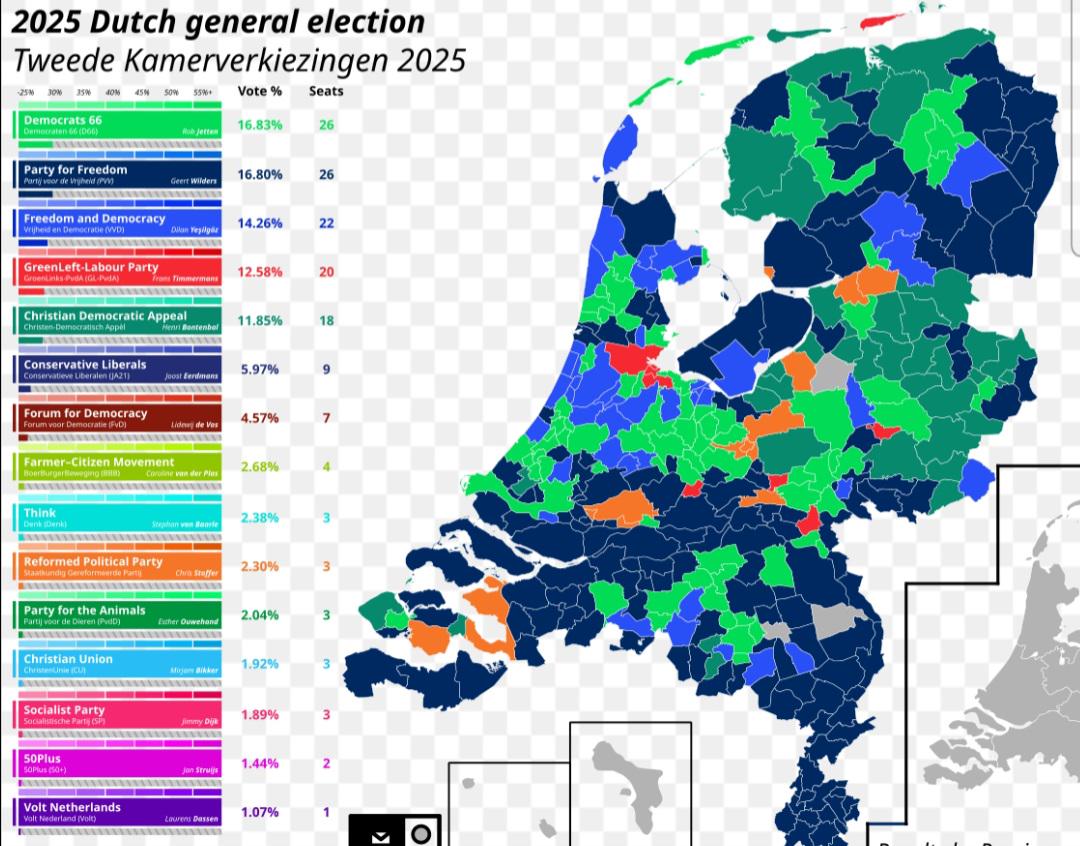 Dutch Election Results Map Dutch Election Results Map