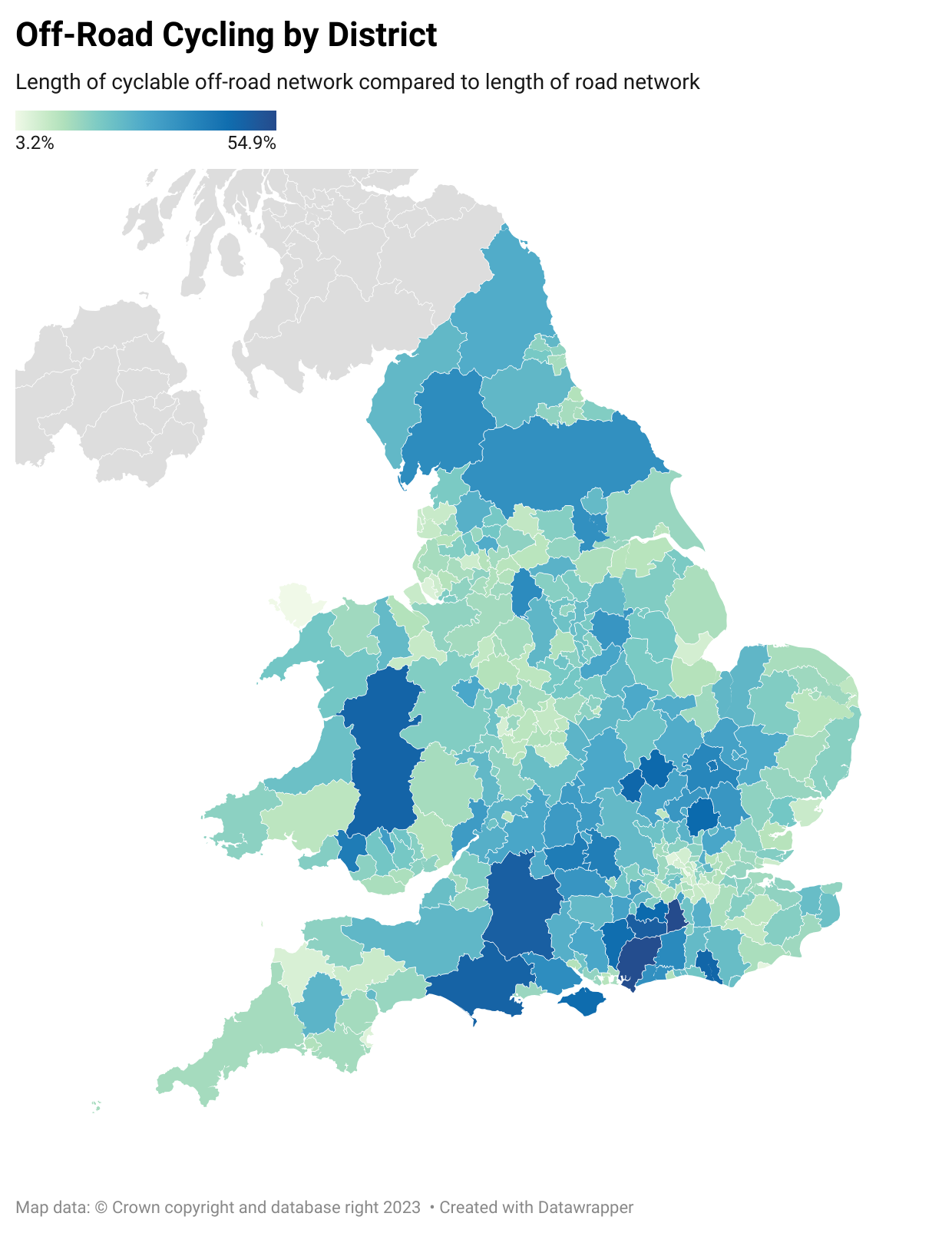 Off-Road Cycling Routes in England and Wales Map Off-Road Cycling Routes in England and Wales Map